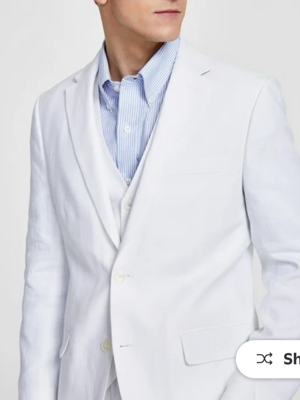 Tommy Hilfiger Men's Modern-Fit Flex Stretch Linen Suit Jacket